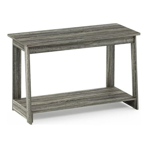 Maklaine Engineered Wood Beginning TV Stand for TV up to 39" in French Oak Gray