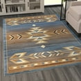 thumbnail image 3 of Masada Rugs Southwest , Area Rug (5 Feet X 7 Feet ), Blue, 3 of 7