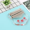 thumbnail image 2 of Labymos 17-Key Transparent Acrylic Thumb Piano Kalimba Finger Piano with Carry Bag Musical Note Stickers Tuning Hammer Cleaning Cloth 2pcs Finger Guards Music Book, 2 of 8
