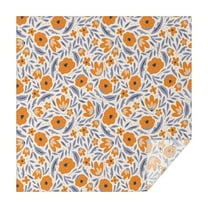 Pioneer Flower Floral Print Pattern Square Tablecloth,Waterproof Square Table Cover,Wipeable Spillproof Washable Table Cover for Home Kitchen Party Decor 52"x52"(132x132cm)