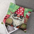 thumbnail image 7 of nygtbtfer  Summer Watermelon Gnome Pillow  Red and Green Decorative Throw Pillow Case Summer Decorations Seasonal Holiday Farmhouse Decor Cushion Case for Sofa Couc White, 7 of 7