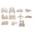 thumbnail image 4 of 30 Pcs Car Airplane Shaped Wooden Cutouts for Farmhouse Decoration DIY Accessory, 4 of 6