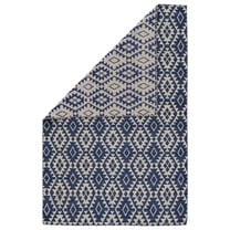 Feizy Prentiss Transitional Geometric, Blue/Gray, 8' x 10' Area Rug Reversible Easy Care Stain Resistant Classic Diamond Floor Rug for Living room Bedroom