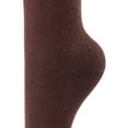 thumbnail image 3 of Big Girls' Women's 1 Pair Over Knee High Thigh High Cotton Socks Leg Warmers J1022 Size L/XL(Coffee) 4p1c3, 3 of 4