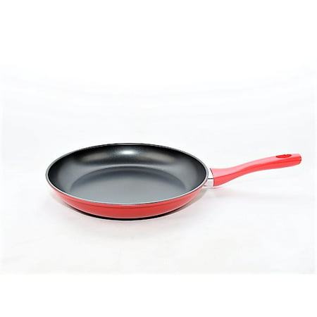 Gold Coast 12 inch  Heavy Weight Fry Pan -  Red