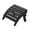 Black, variant on SERWALL HDPE Outdoor Ottoman,Patio Folding Footstool for Adirondack Chairs,Navy