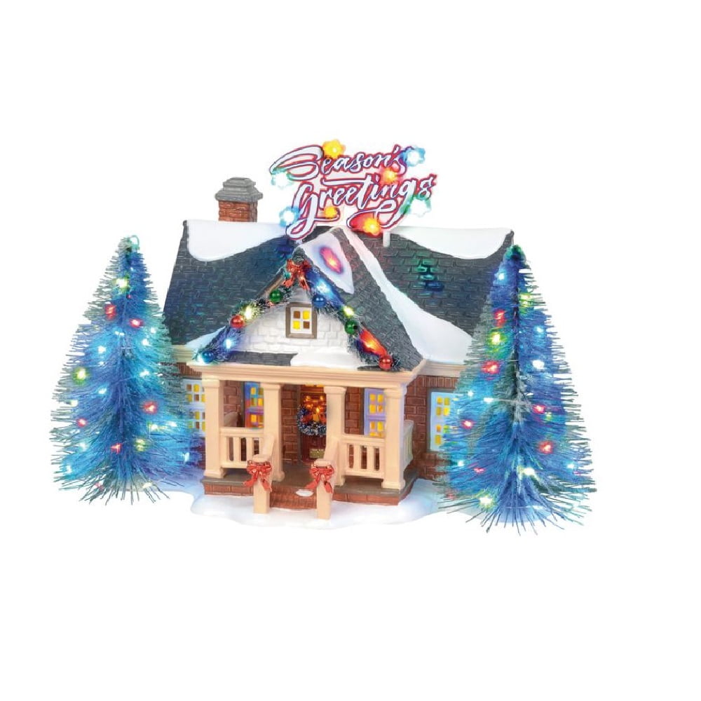 Department 56 Original Snow Village Brite Lites Holiday House Building