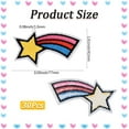 thumbnail image 2 of 30Pcs Rainbow Embroidery Patch Colorful Star Iron on Embroidered Patches Cute Mini Cartoon Stars Sew on Repair Badge Appliques Bulk for Sewing Making Crafts Clothes Dresses Jeans Shirts Bags Colorful, 2 of 7