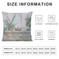 thumbnail image 5 of Patifu Plant Graphic Decorative Cushion Cover for Home Couch Living Room Bed Sofa Short Plush Home Furnishing 12x12in, 5 of 5