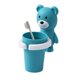 thumbnail image 1 of Soporte para cepillo de dientes para niños montado en la pared con succión sin rastro, soporte para cepillo de dientes y pasta de dientes para colgar en la pared, taza para cepilla, 1 of 1