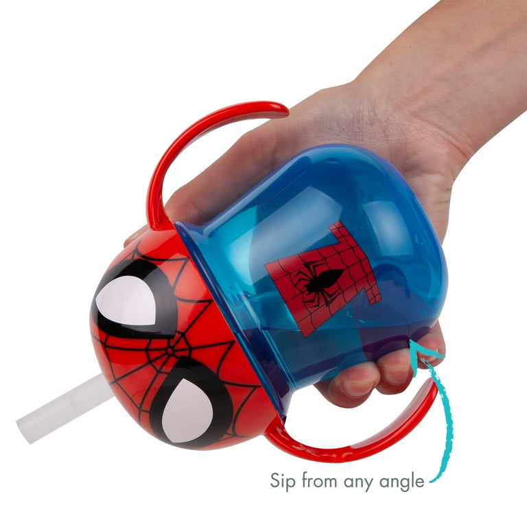 The First Years Marvel Spider-Man Weighted Straw Trainer Cup 7 Oz –  Training Sippy Cup for Baby and Toddler