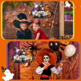 thumbnail image 5 of YUNOVA Halloween Gnomes Door Sign, Happy Halloween Welcome Sign Wooden Decor with Wreath Hanger, Outdoor Indoor Hanging Decor for Porch, Yard, Front Door Party, 5 of 5