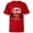Red, variant on Disney Mickey Mouse Racing Team "Oh Boy!" Race Car Driver - Short Sleeve T-Shirt for Kids - Customized-White