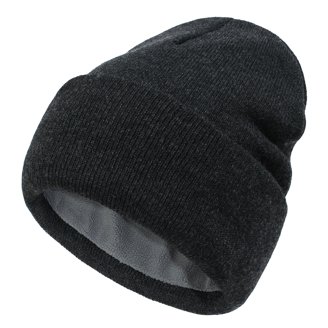Women\'s French Beret Hat Reversible Knitted Thickened Warm Cap Plain Black ZLYC French Beret hat, Reversible Solid Color Knit Warm  main image 4
