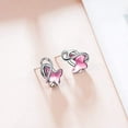 thumbnail image 4 of AOBOCO Butterfly Earrings 925 Sterling Silver Butterfly Earrings Stud Earrings with Crystal Butterfly Jewelry Gifts for Women, 4 of 5