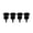 black plated, variant on 4Pcs Guitar Strap Locks Metal Guitar Strap Buttons Lock End Pin Electric Bass Guitar Security Straplocks