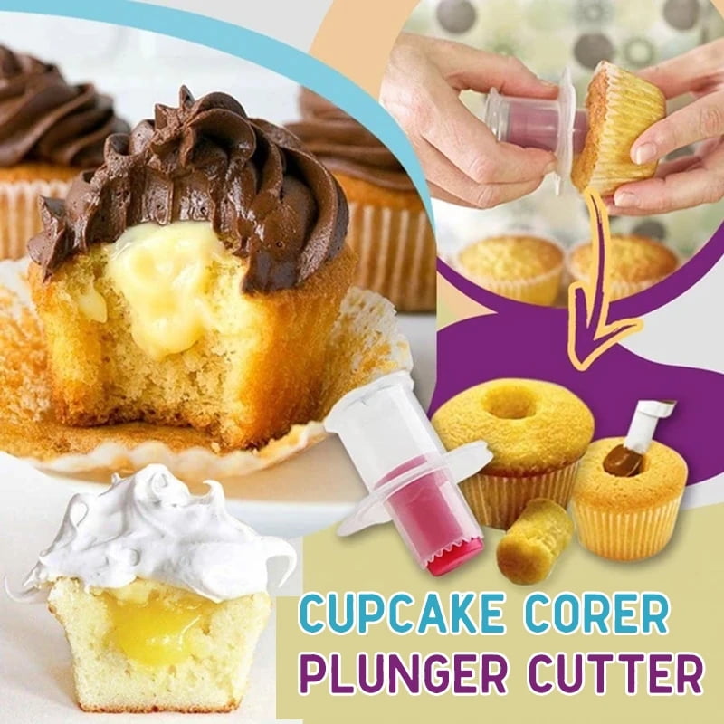 Cupcake Muffin Cake Corer Plunger Cutter Pastry Divider SH tool Model Decor 