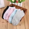 thumbnail image 4 of Naierhg Lady 1 Pair Candy Color Ankle Socks Short Low Cut Crew Casual Sport Boat Socks, 4 of 7
