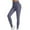 Gray, variant on Women's Pocketed Yoga Leggings with Ankle Cuffs – High-Waist Workout Pants for Fitness & Running Black XL