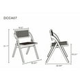 thumbnail image 2 of Manhattan Comfort Lambinet 18.3" Wood Folding Dining Chair in Black (Set of 4), 2 of 10