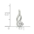 thumbnail image 2 of Sterling Silver CZ Pendant Slide, 2 of 2