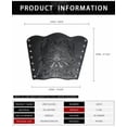 thumbnail image 6 of AlevRam 2-Pack Viking Bracers for Adults, Adjustable PU Faux Leather Medieval Arm Guards, Knight Gauntlet for Cosplay Costume, 6 of 6