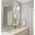 thumbnail image 4 of S4Sassy Peel & Stick Vinyl Wallpaper, Urban Chic Honeycomb Hexagon Print Contact Paper Waterproof - White, 25"x120", Removable Modern Wall Covering for Home Decor in Bedrooms & Living Areas, 4 of 9