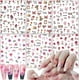 thumbnail image 1 of 6 Sheets Flower Nail Art Stickers Decals Retro Rose 3D Self-Adhesive Nail Decals Spring Nail Stickers for Women Girls Designer Nail Accessories Vintag, 1 of 4