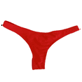 thumbnail image 2 of VOOPET 2 Pack Women Sexy Bikini Triangle Thong Bottom V Ruched Swimwear G-String Beachwear, 2 of 5