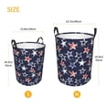 thumbnail image 2 of Lsque Watercolor Stars pattern Laundry Hamper Basket, Tall Woven Rope Hamper Basket for Clothes, Lightweight Storage Basket, Collapsible Waterproof-Small, 2 of 8