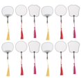 thumbnail image 2 of Fan Shaped Bookmarks 12Pcs White Paper DIY Blank Bookmarks with DIY Creativity for Decoration, 2 of 3