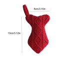 thumbnail image 3 of Cat Christmas Stocking Gift Bag, Knit Christmas Stocking for Pets Christmas Decorations, Fish Shape Hanging Christmas Stocking for Pets Xmas Holiday Party Decorations, 3 of 6
