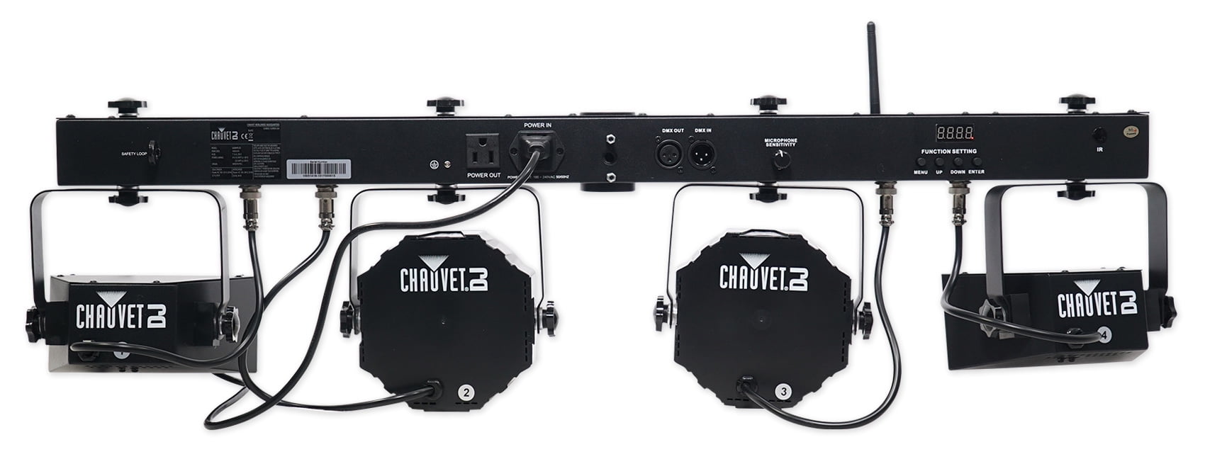 Chauvet DJ GigBAR Flex Lighting System For Church Stage Design Derby+Wash Lights