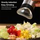 thumbnail image 4 of Molinillo de pimiento de sal de sal de acero inoxidable Molino desmontable 1200mAh Herramienta de molienda de batería de litio con luz LED 205 4.2V 140ml tholdsy HA010602-01B, 4 of 6