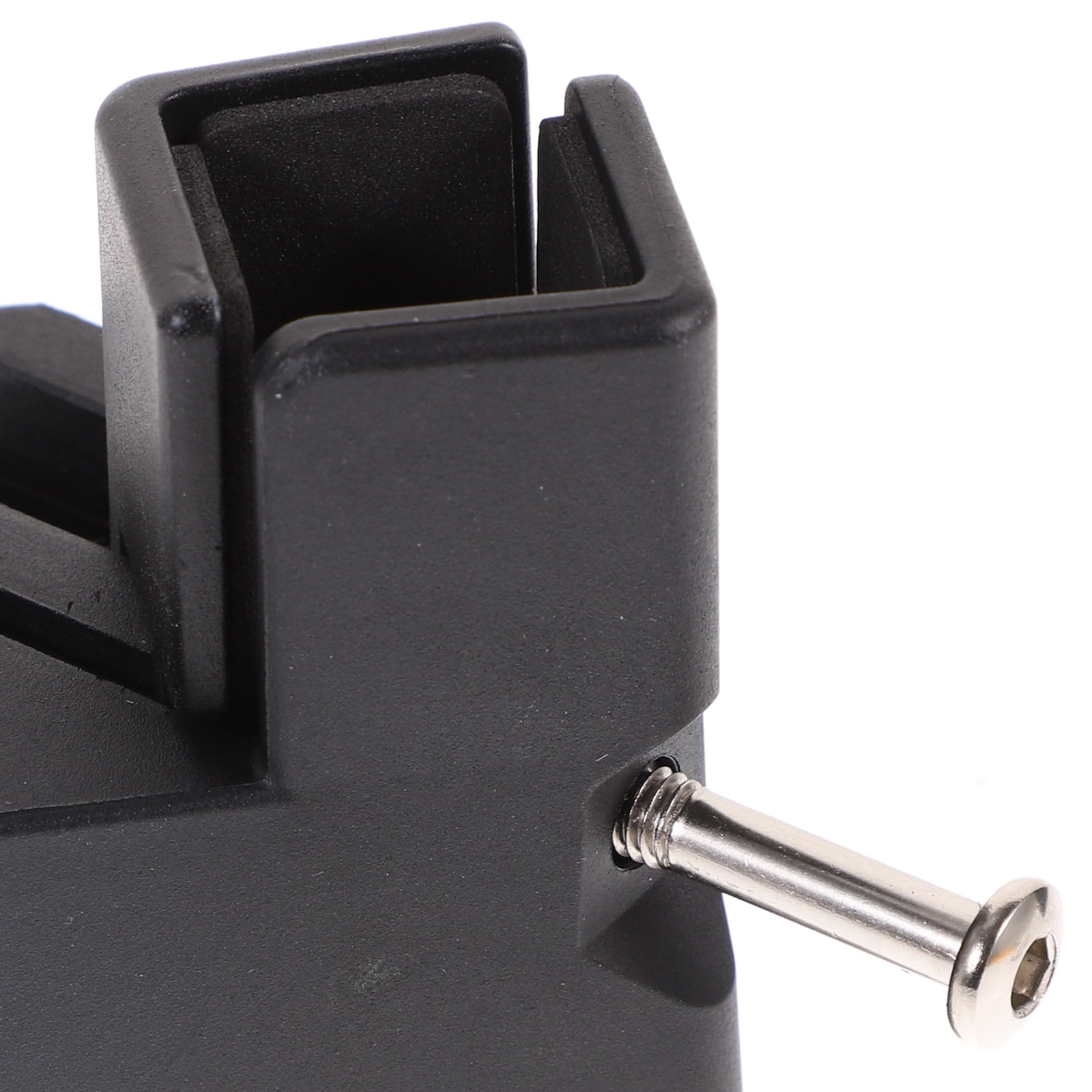 6 Pcs Adjustable Bed Risers Furniture Desk Riser Blocks Heavy Duty Table Leg Black ABS Steel Velour 0.4-1.46 Inch Width Home Use