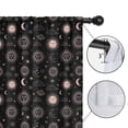 thumbnail image 4 of Blackout Kids Curtains,Black Sun Moon Cloud Planet Pattern Childrens Insulated Curtains Set Of 2,Bedroom Essentials,Toddler Room Decor 42x54in(106x137cm), 4 of 5