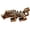 B, variant on 1PC Antique Style Brass Dragon Turtle Figurine, 1.38 Inch Chinese Feng Shui Lucky Charm Ornament for Home Office Desk Decor