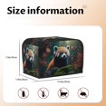 thumbnail image 5 of Picia Forest Plant Raccoon Print 2 Slice Toaster Cover , Toaster Protector Dustproof Kitchen Appliance Cover, Kitchen Appliance Dustproof Protector, 5 of 7