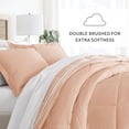 thumbnail image 6 of Noble Linens 2-Piece Rose Soft Stripe Reversible Print Comforter Set, Twin/TwinXL, 6 of 13