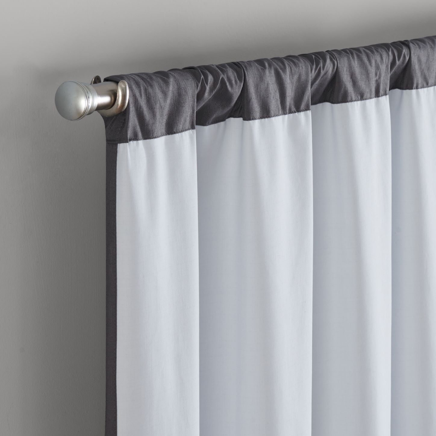 Eclipse Kendall Grommet Blackout Curtains, 84 In Long x 42 In Wide, Charcoal