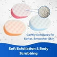 thumbnail image 3 of Qucyy Bath Sponge for Adults - Double-Sided Body Massage Sponges, 3 of 5