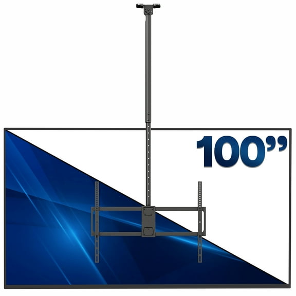 VIVO Extending Large Ceiling TV Mount for 50 to 100 inch Screens, 5.5ft Pole
