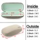 thumbnail image 5 of Estuche para Anteojos Vemiss Duro con Tela de Lino Grande Gris+Caqui, 5 of 6