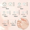 thumbnail image 4 of 3337pcs Flat Round Pearls 7 Size Half Round Pear Beads Imitation Pearl Cabochons Flatback Faux Pearls 2/3/4/6/8/10mm, 4 of 8