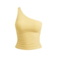 thumbnail image 7 of Axiiglly Tube Tops for Women One Shoulder Backless Cropped Tops Fashion Y2K Sleeveless Slim Fit Bandeau Tops for Summer Going Out, S-2XL, 7 of 7