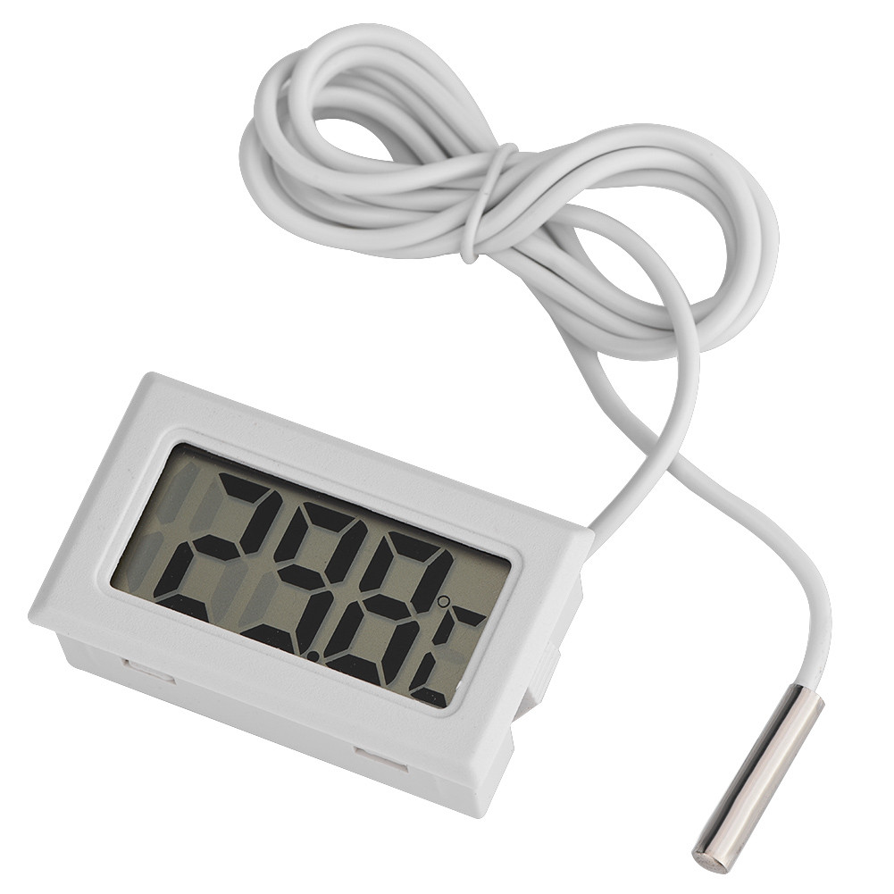 1Pc Digital LCD Display Thermometer Temperature Meter Temp Sensor With Probe ITK