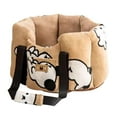 thumbnail image 2 of Asiento de coche para perros Cama para vehículo Nido para perros Suministros para mascotas Casa para mascotas Transportín de viaje para mascotas Cama marrón, 2 of 10