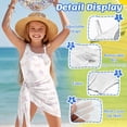 thumbnail image 6 of Jiueut Bow Star Print Girls Bathing Suit for Summer Party One Piece Swimsuits with Mesh Cover Up Pool Cut Out Beach Outfits, 6 of 7