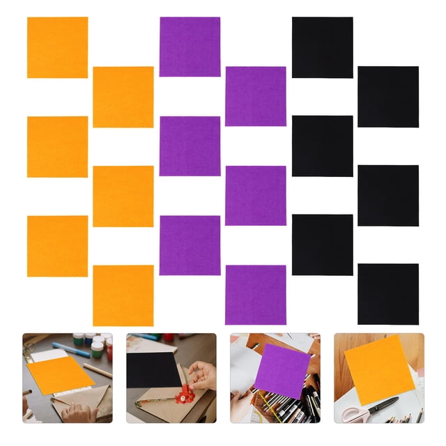 RUNROTOO 18pcs Felt Fabric Sheets Diy Crafting Material For Sewing Costumes Decorations And School Projects