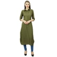 thumbnail image 6 of Phagun Indian Cotton Blend Kurti Kurta Casual Wear Collar Neck Tunic For Womens, 6 of 7